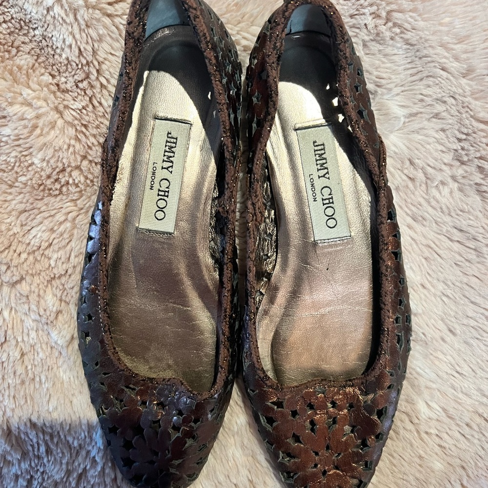 Ballerina shoes copper never worn
